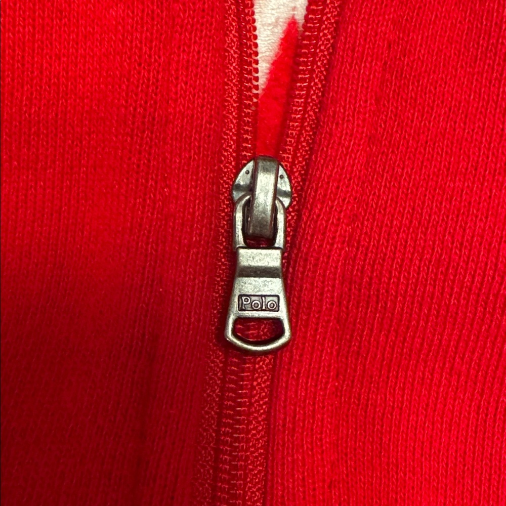 RALPH LAUREN POLO MEN'S PULL OVER SWEATER CANADA FLAG SWEATSHIRT RED kids XL - Picture 5 of 6